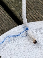 added cords on both sides to allow for more spreading on cloth