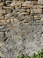 Cement reconstruction work on ruin done before us